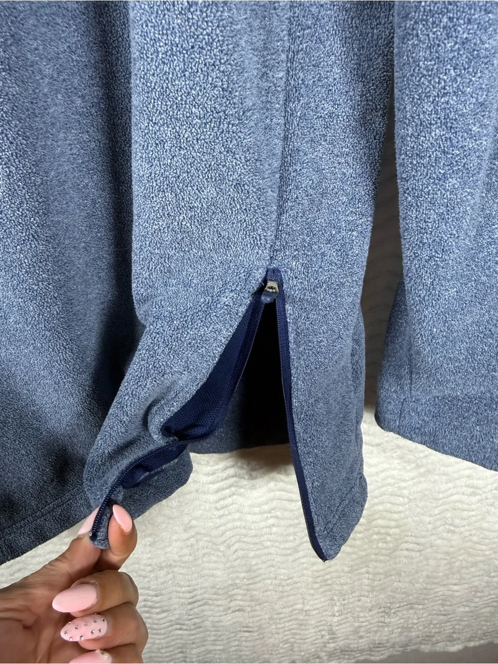 Nike Blue Dri-FIT Heathered Pullover
